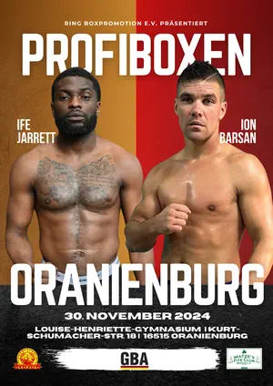 Der Pitbull wird von der Leine gelassen – Ion Barsan kämpft in Oranienburg!